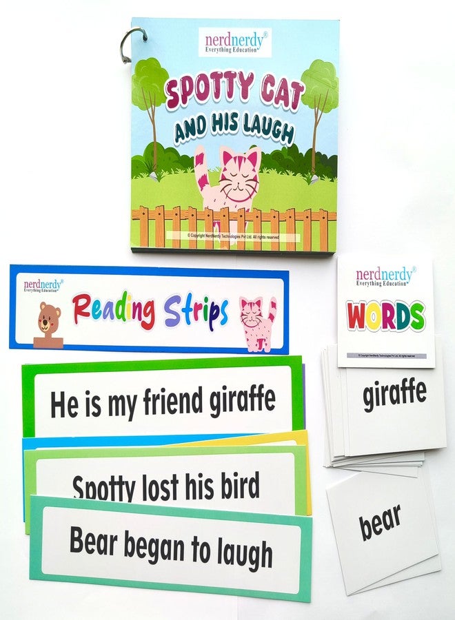 NerdNerdy Visual Strength Reading Method-'Spotty Cat & its Laugh'/4+yrs/Research Backed Method to Enhance Reading Skills Through Sight Memory - Image 4